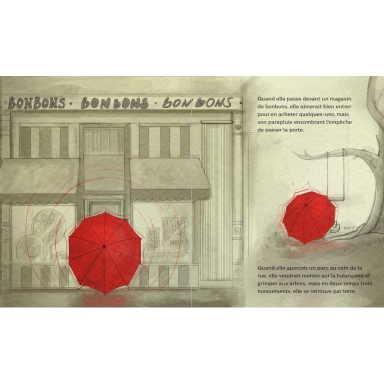 Lara et son parapluie