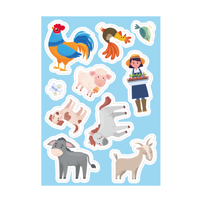 La ferme. Stickers et activités
