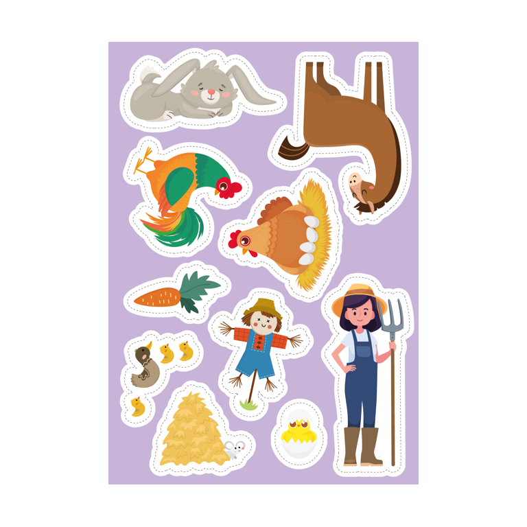 La ferme. Stickers et activités