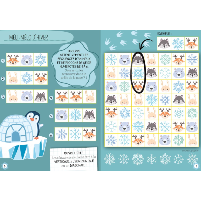 Mes premiers jeux de logique. Mille-pingouins