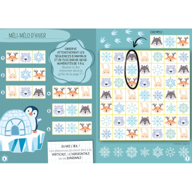 Mes premiers jeux de logique. Mille-pingouins