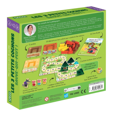 Mes premiers jeux de société. Les 3 petits cochons. Sauve-qui-peut !