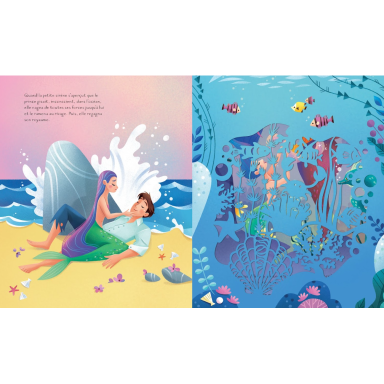 Livres à découpes. La petite Sirène
