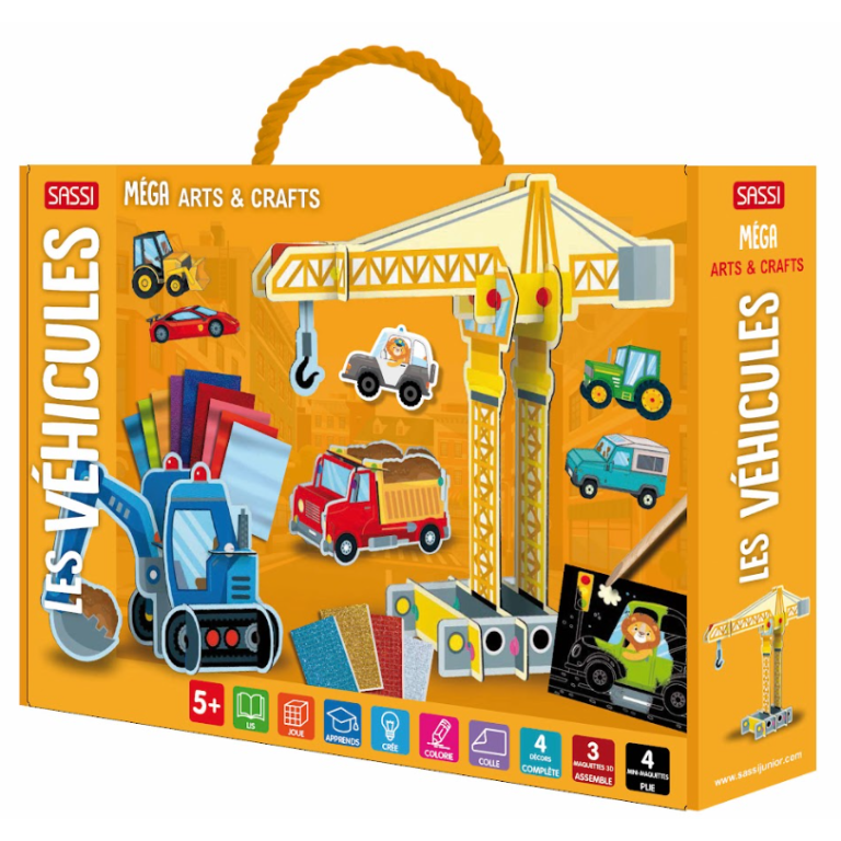 Méga box arts & crafts. Les véhicules (Outlet)