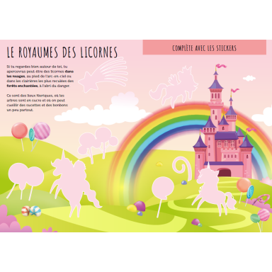 Livres d'activités - Les licornes