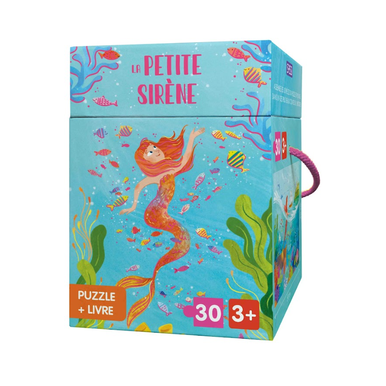 Puzzle et livre. La petite Sirène