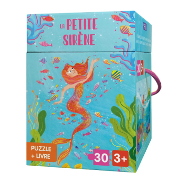 Puzzle et livre. La petite Sirène