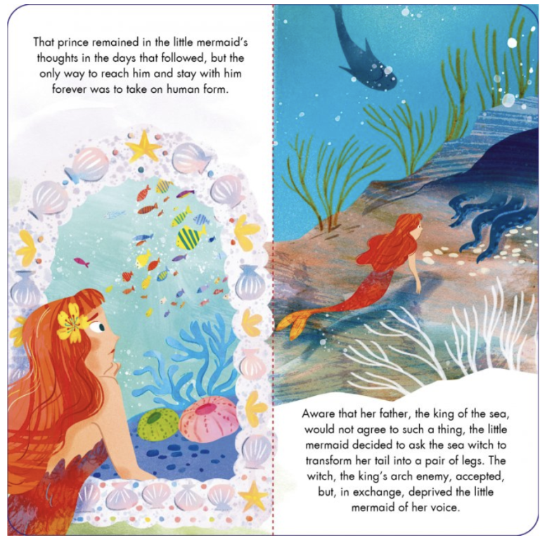 Puzzle et livre. La petite Sirène