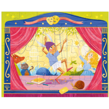 Puzzle et livre. Pinocchio