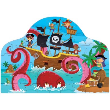 Livre et puzzle fantasy. Pirates et krakens