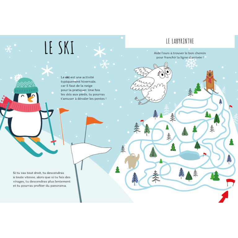 Livres d'activités. L'hiver