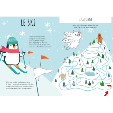 Livres d'activités. L'hiver