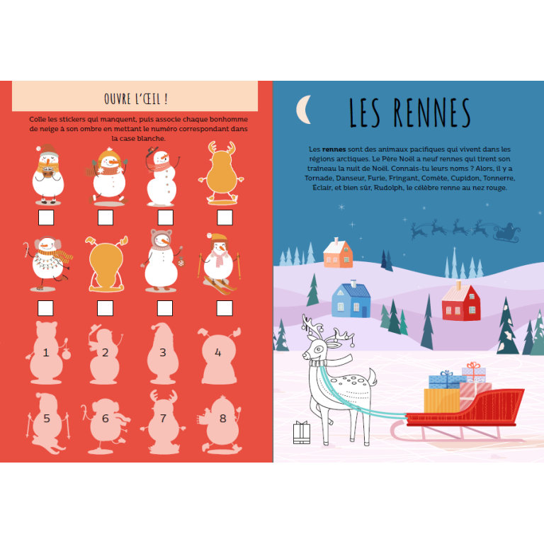 Livres d'activités. Noël