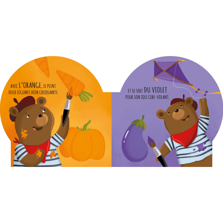 Livres en forme. Les couleurs