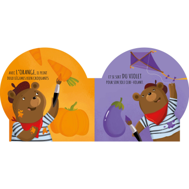 Livres en forme. Les couleurs