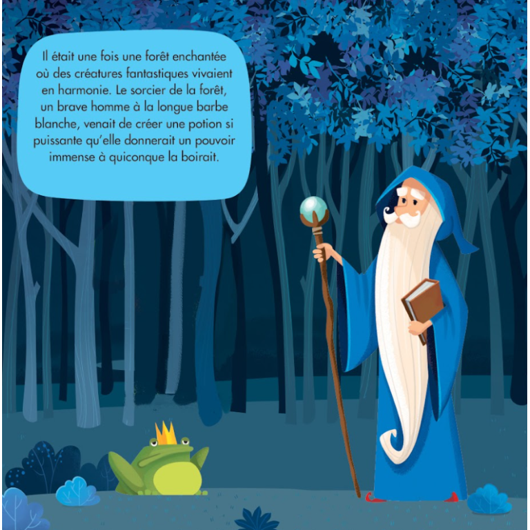 Livre et puzzle. La forêt enchantée