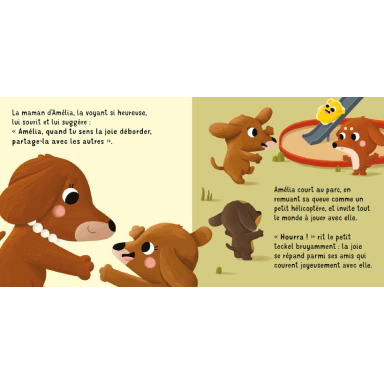 Amélia le teckel. Que de joie !