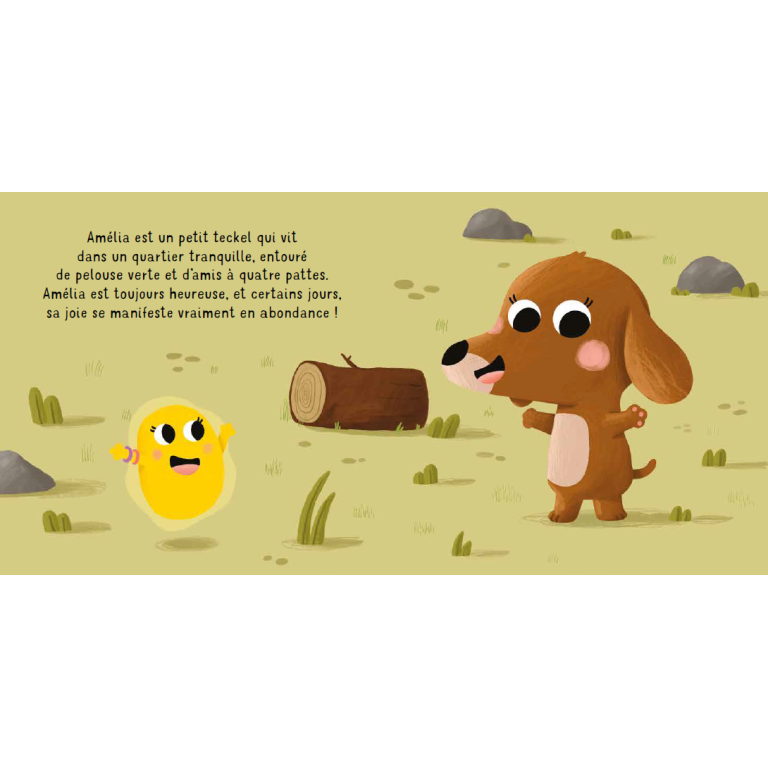 Amélia le teckel. Que de joie !
