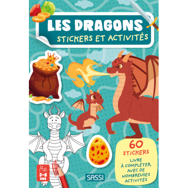 Stickers et activités. Le dragons