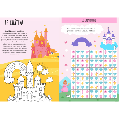 Stickers et activités. Les princesses