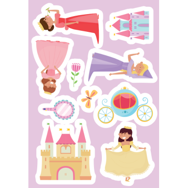 Stickers et activités. Les princesses