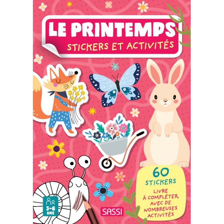 Stickers et activités. Le printemps