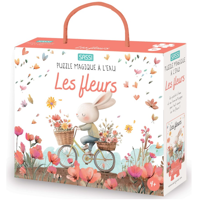 Puzzle magique à l'eau. Les fleurs