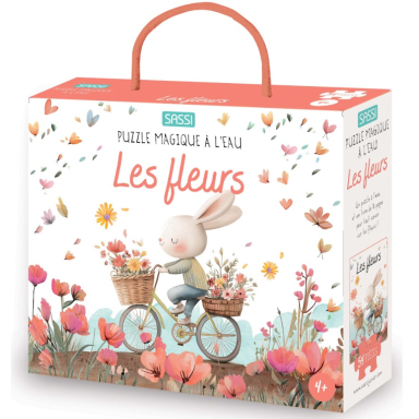 Puzzle magique à l'eau. Les fleurs