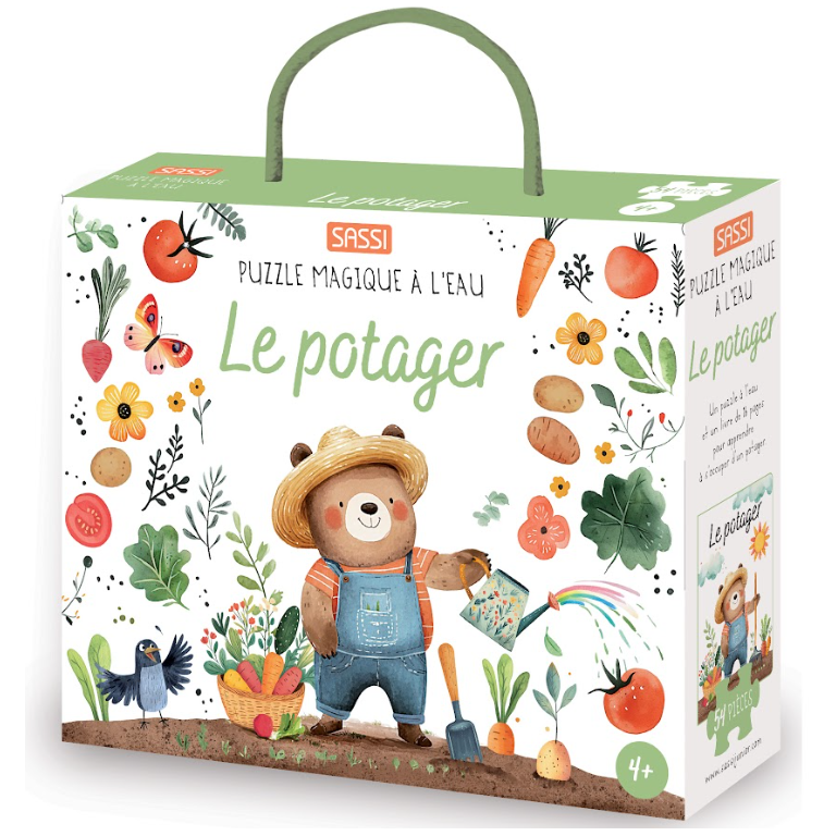 Puzzle magique à l'eau. Le potager