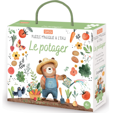 Puzzle magique à l'eau. Le potager