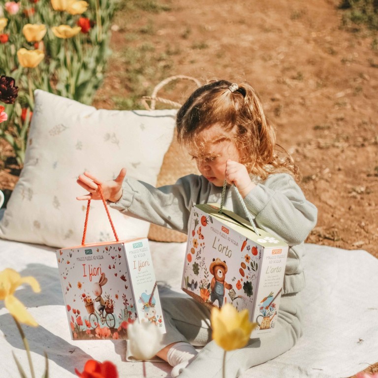 Puzzle magique à l'eau. Le potager