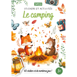 Livres d'activités. Le camping