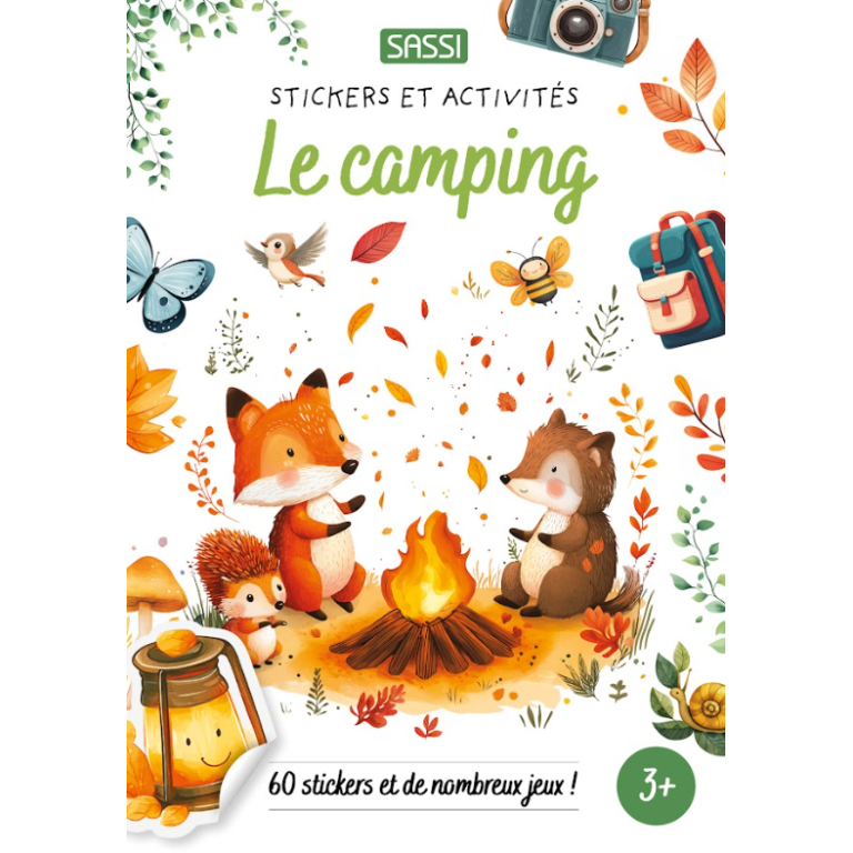 Livres d'activités. Le camping
