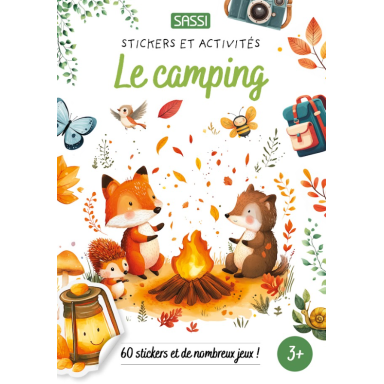 Livres d'activités. Le camping