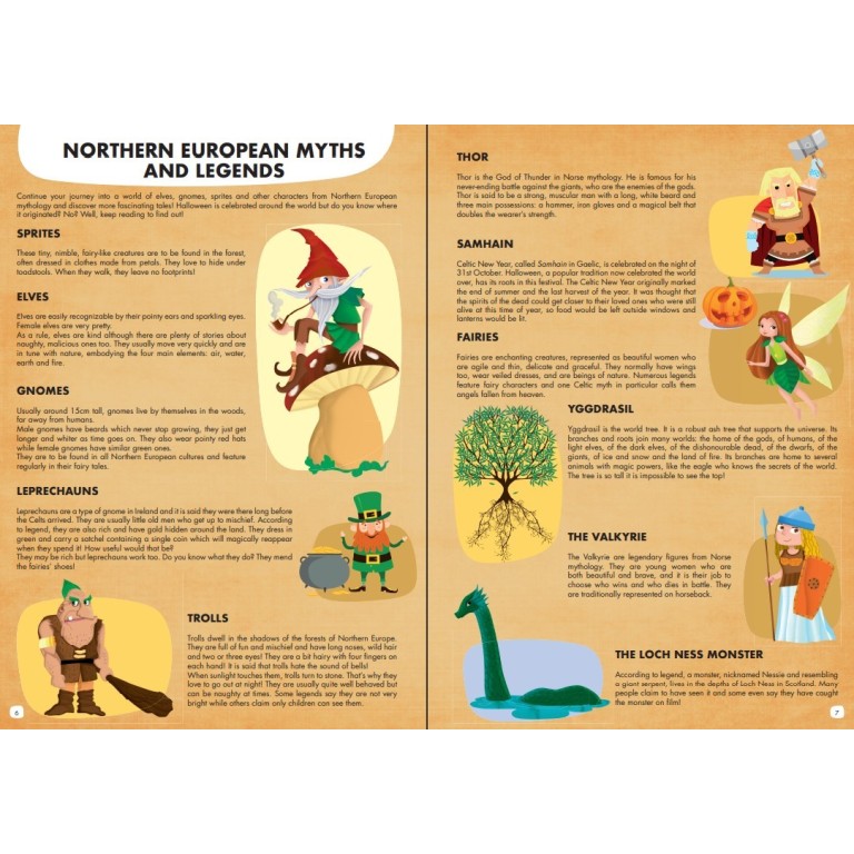 Travel, Learn and Explore. The World of Myths and Legends