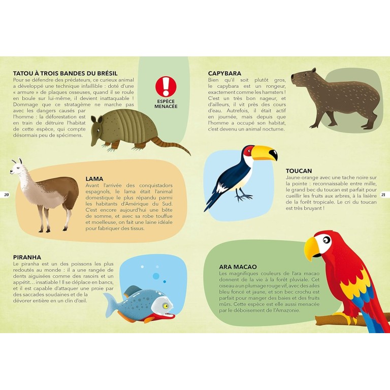 Voyage, découvre, explore. Les espèces menacées