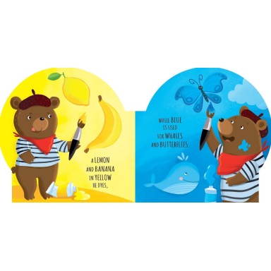 Shaped books. Colours