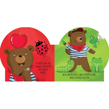 Shaped books. Colours