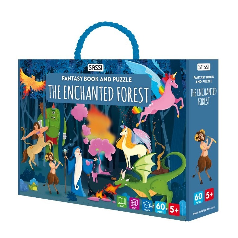 Fantasy book and puzzle - Enchanted Forest