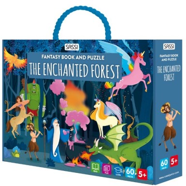 Fantasy book and puzzle - Enchanted Forest