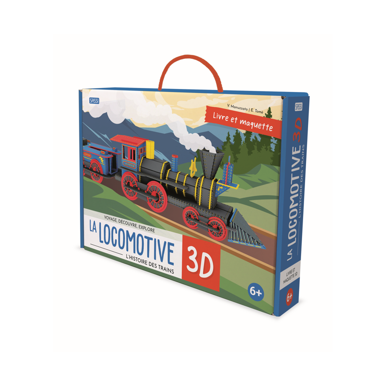 Voyage, Découvre Explore. La locomotive 3D. L'histoire des trains (Outlet)