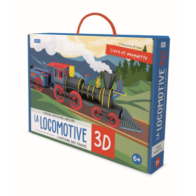 Voyage, Découvre Explore. La locomotive 3D. L'histoire des trains (Outlet)