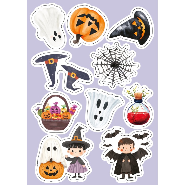 Sticker e attività. Halloween