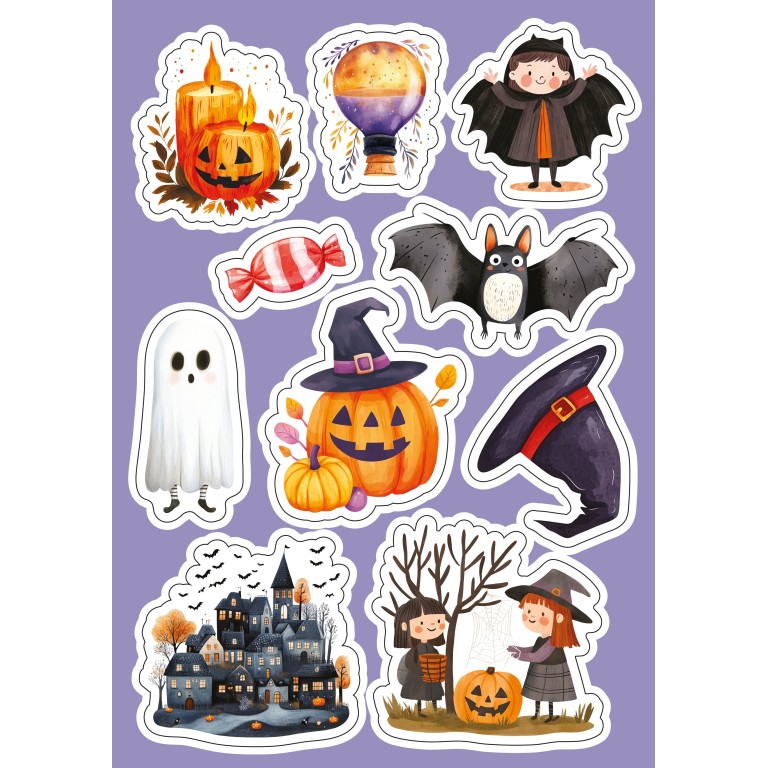 Sticker e attività. Halloween