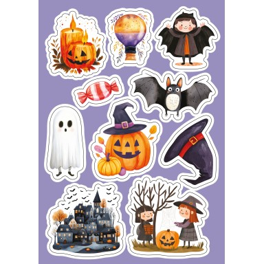 Sticker e attività. Halloween