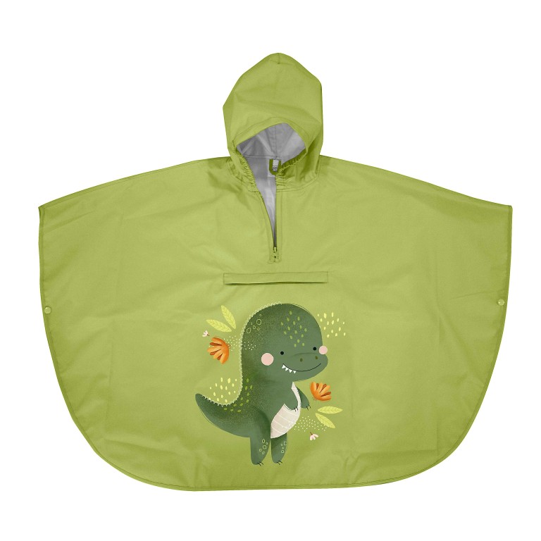 Kids Rain Poncho - Cracky the Dinosaur