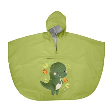 Kids Rain Poncho - Cracky the Dinosaur