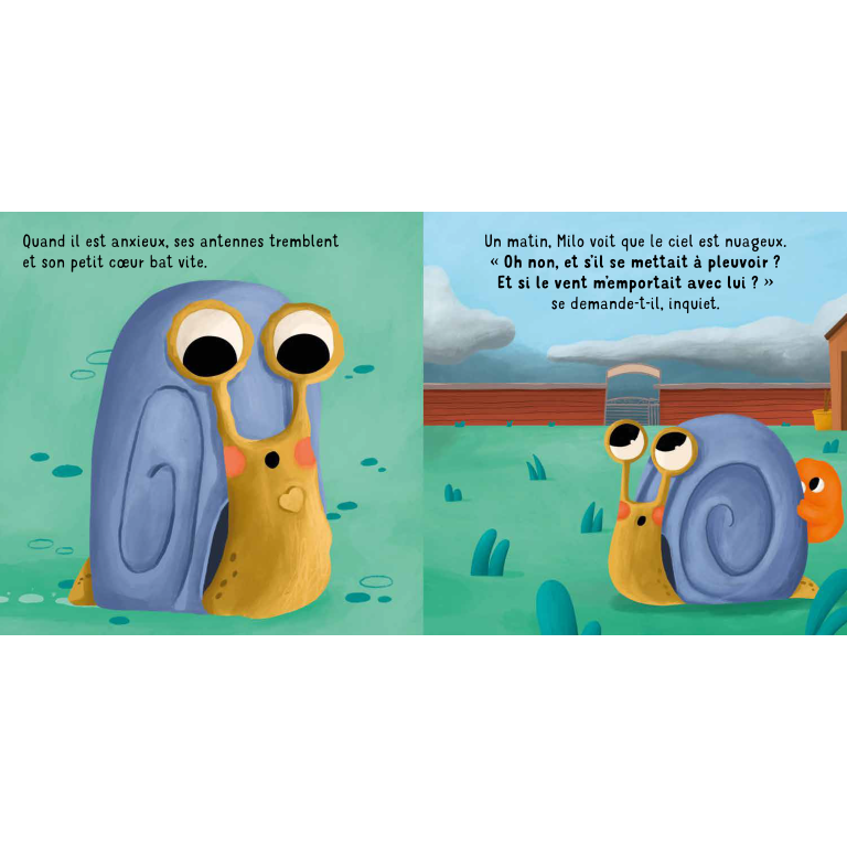 Milo l'escargot. Que d'anxiété !