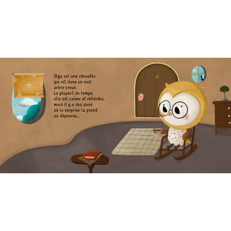 Olga la chouette. Que de surprise !
