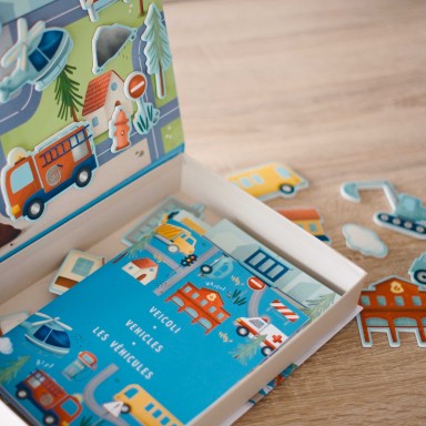 Magnetic box set. Vehicles